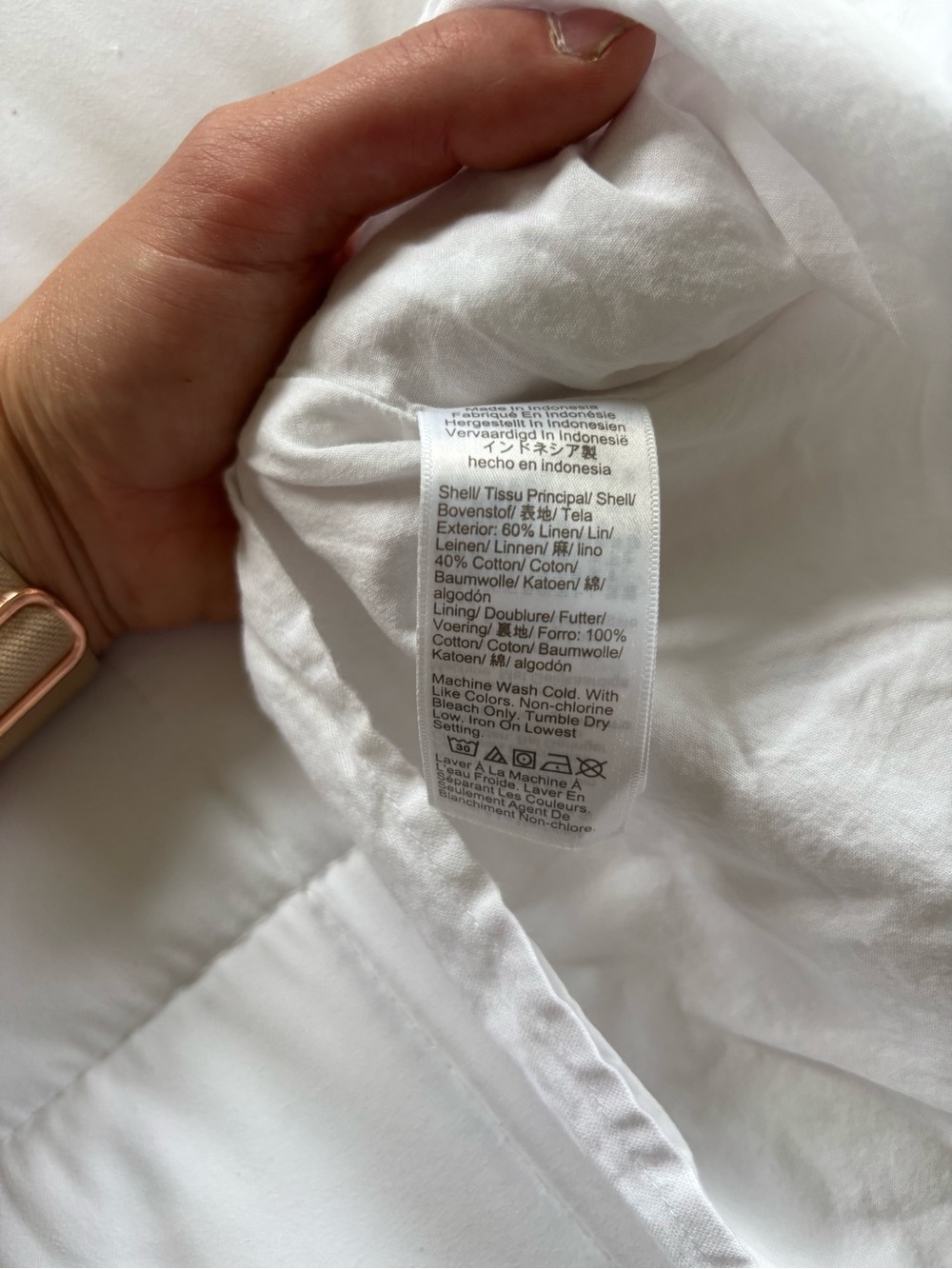 J. Crew White Square Neck Linen Camisole - Picture 5 of 9